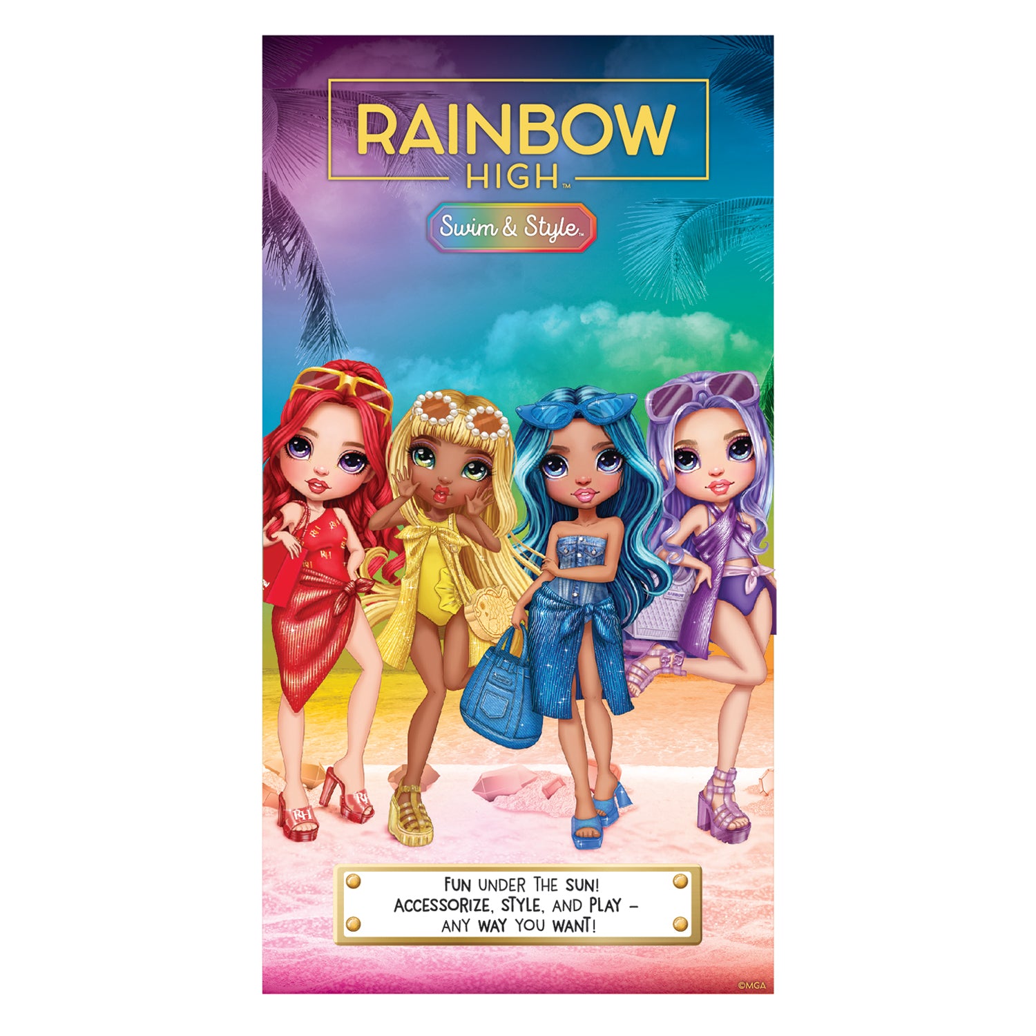 Boneca Rainbow High Swim & Style - Skyler 27 cm  (Azul)