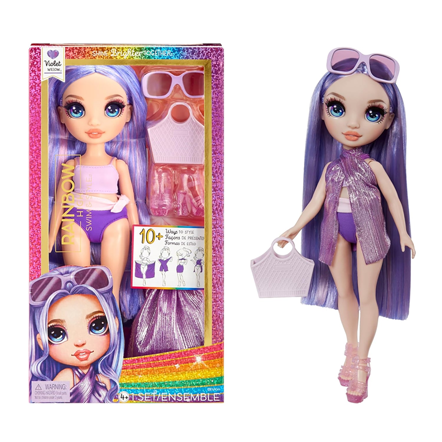 Boneca Rainbow High Swim & Style - Violet 27 cm (Roxo)