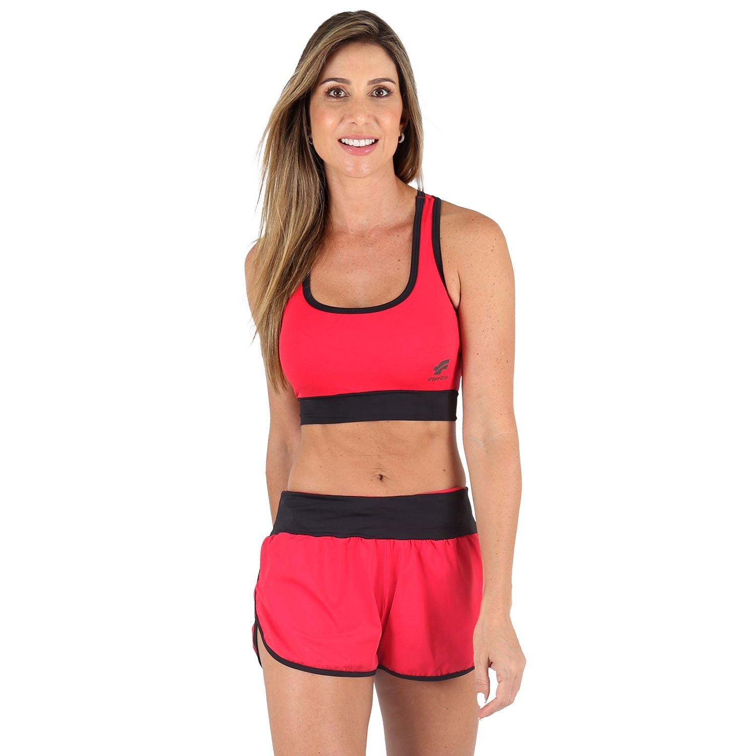 Top Costa Nadador Colours Vermelho Com Detalhe Preto