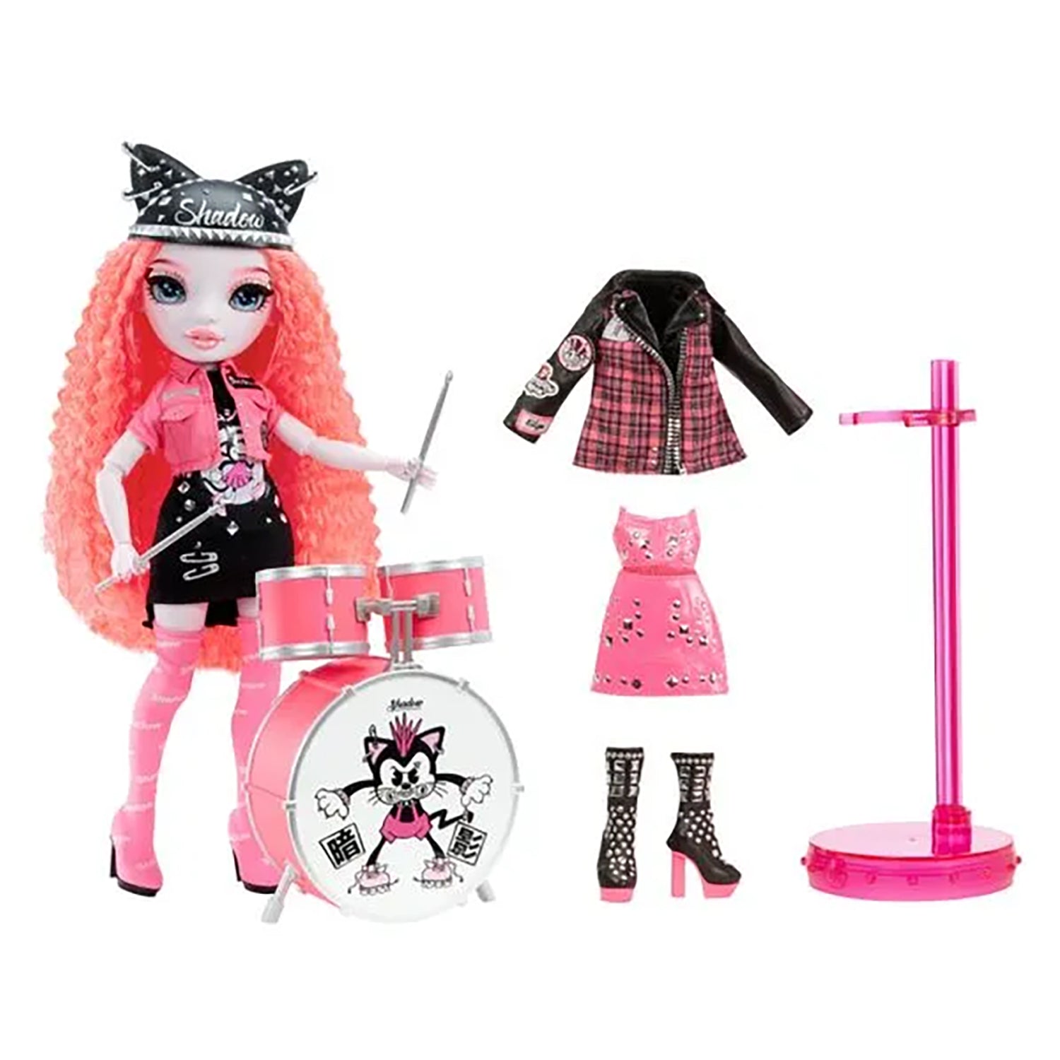 Boneca Rainbow High Vision High Mara Pinkett - Rosa Neon