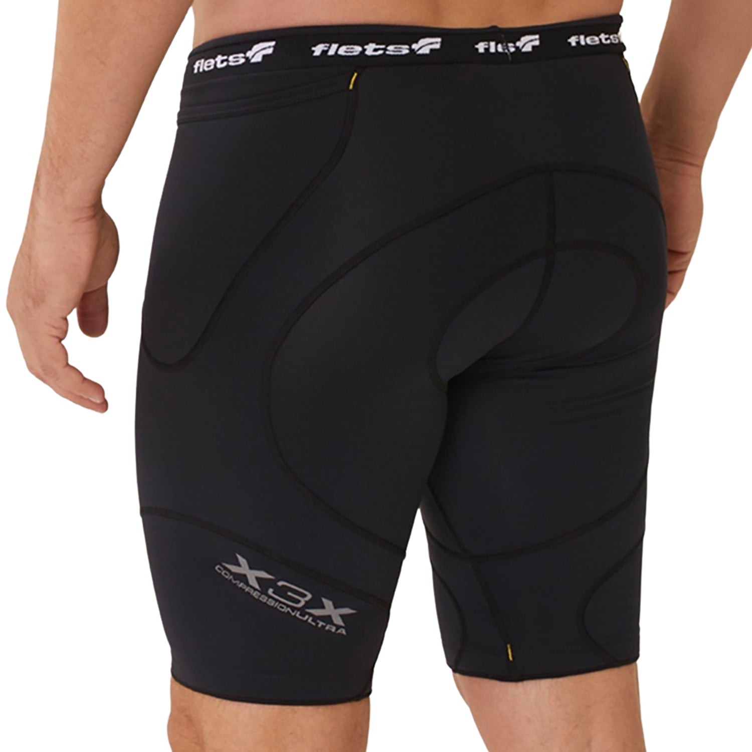 Bermuda Triathlon X3X Compression Ultra Masculina Preto