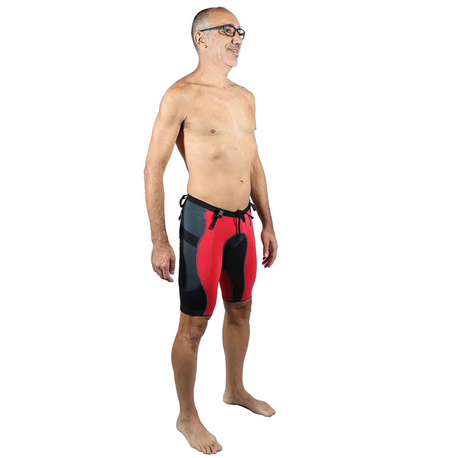 Bermuda Trail Running Vermelho com Preto Masculina