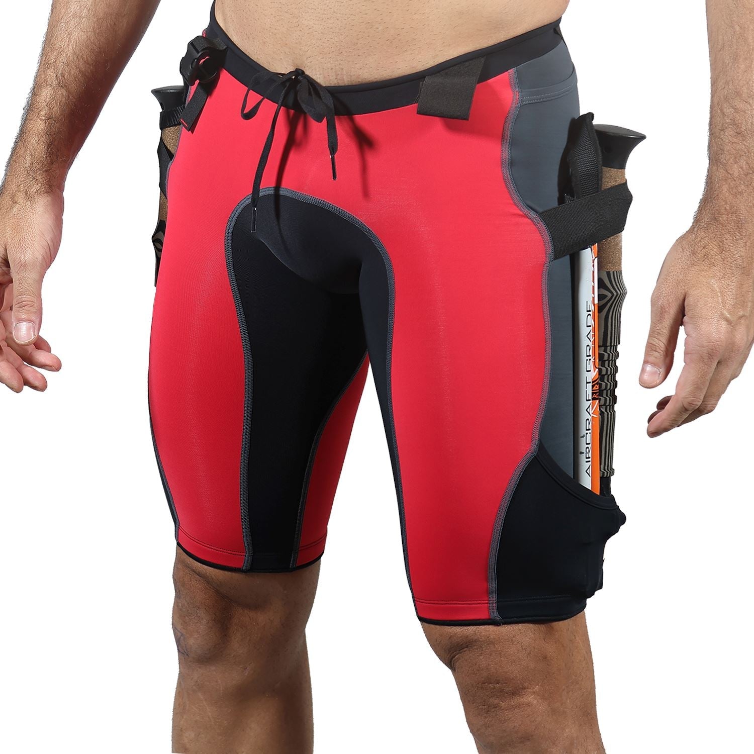 Bermuda Trail Running Vermelho com Preto Masculina