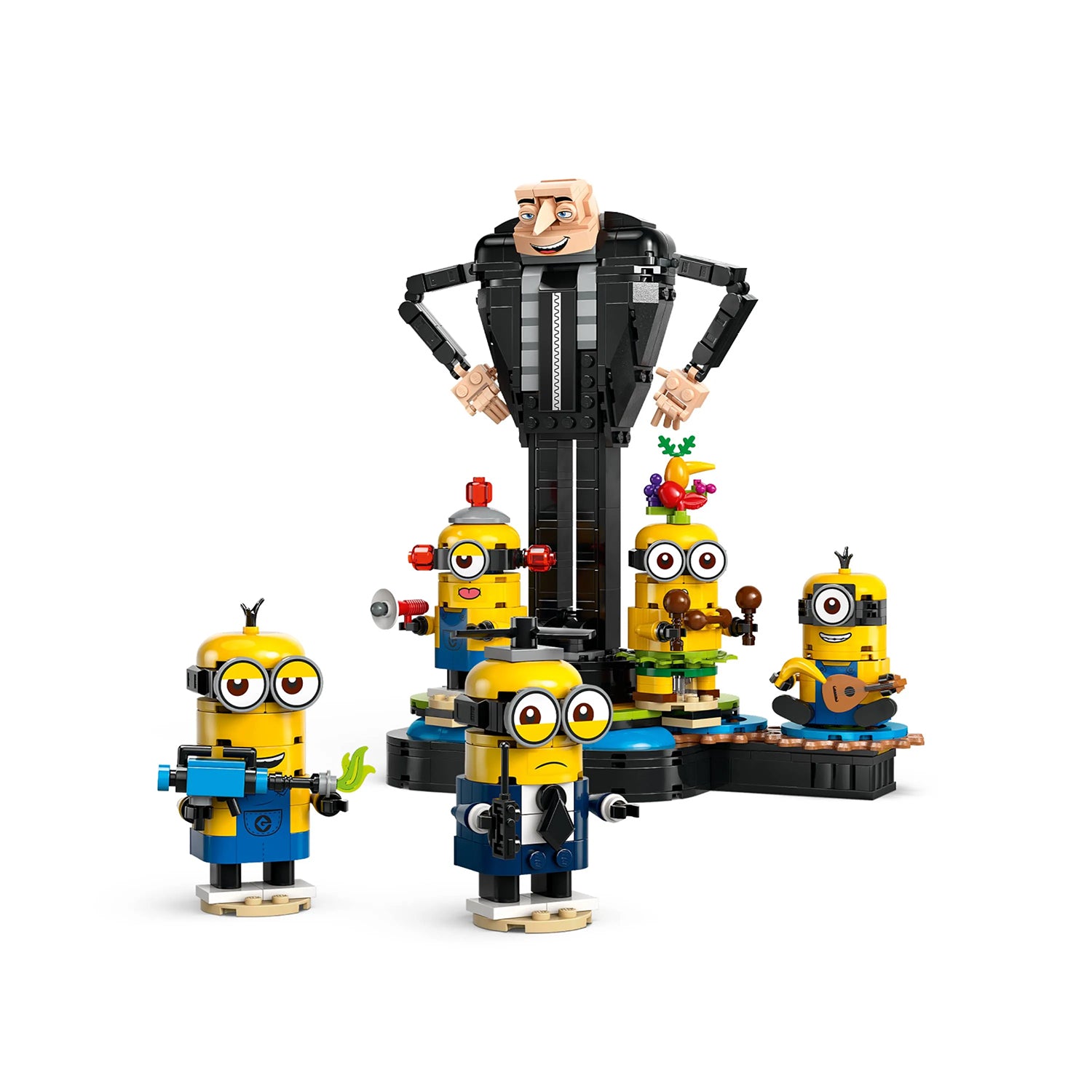 Lego Meu Malvado Favorito 4 - Gru e Minions Construídos com peças