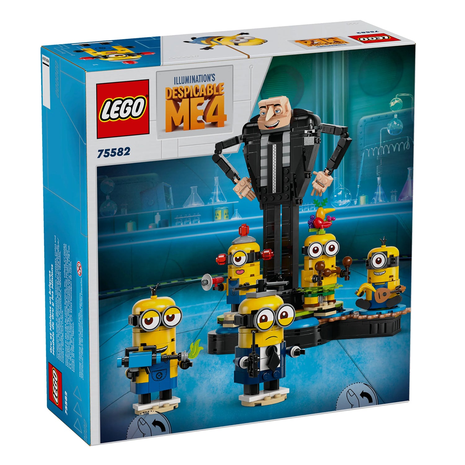 Lego Meu Malvado Favorito 4 - Gru e Minions Construídos com peças