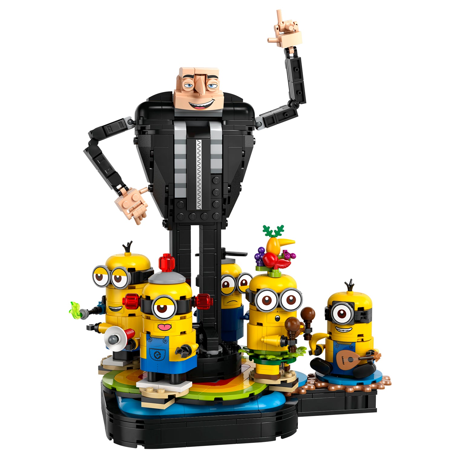 Lego Meu Malvado Favorito 4 - Gru e Minions Construídos com peças