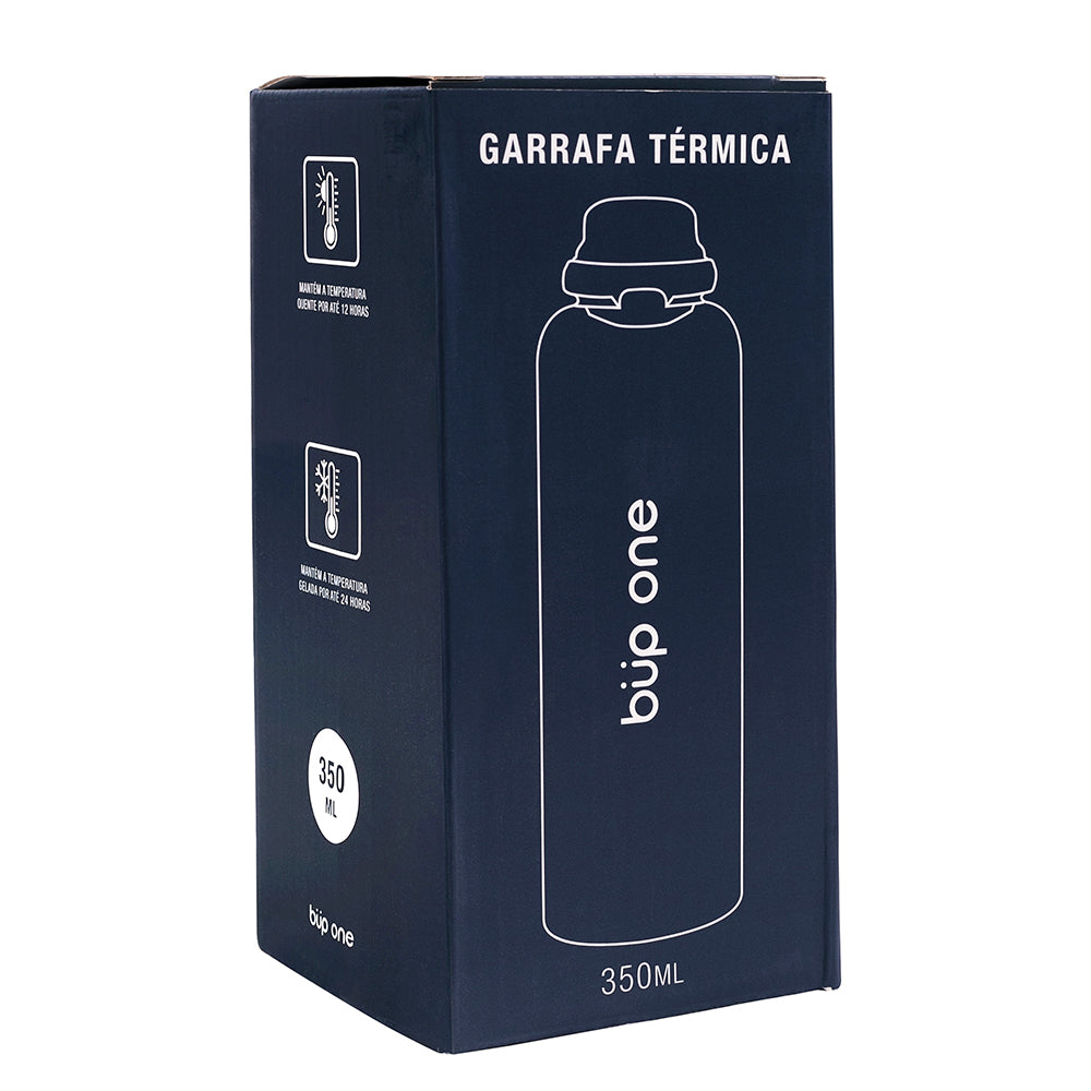 Garrafa Térmica 350 ml Easy Open Azul Escuro Büp One