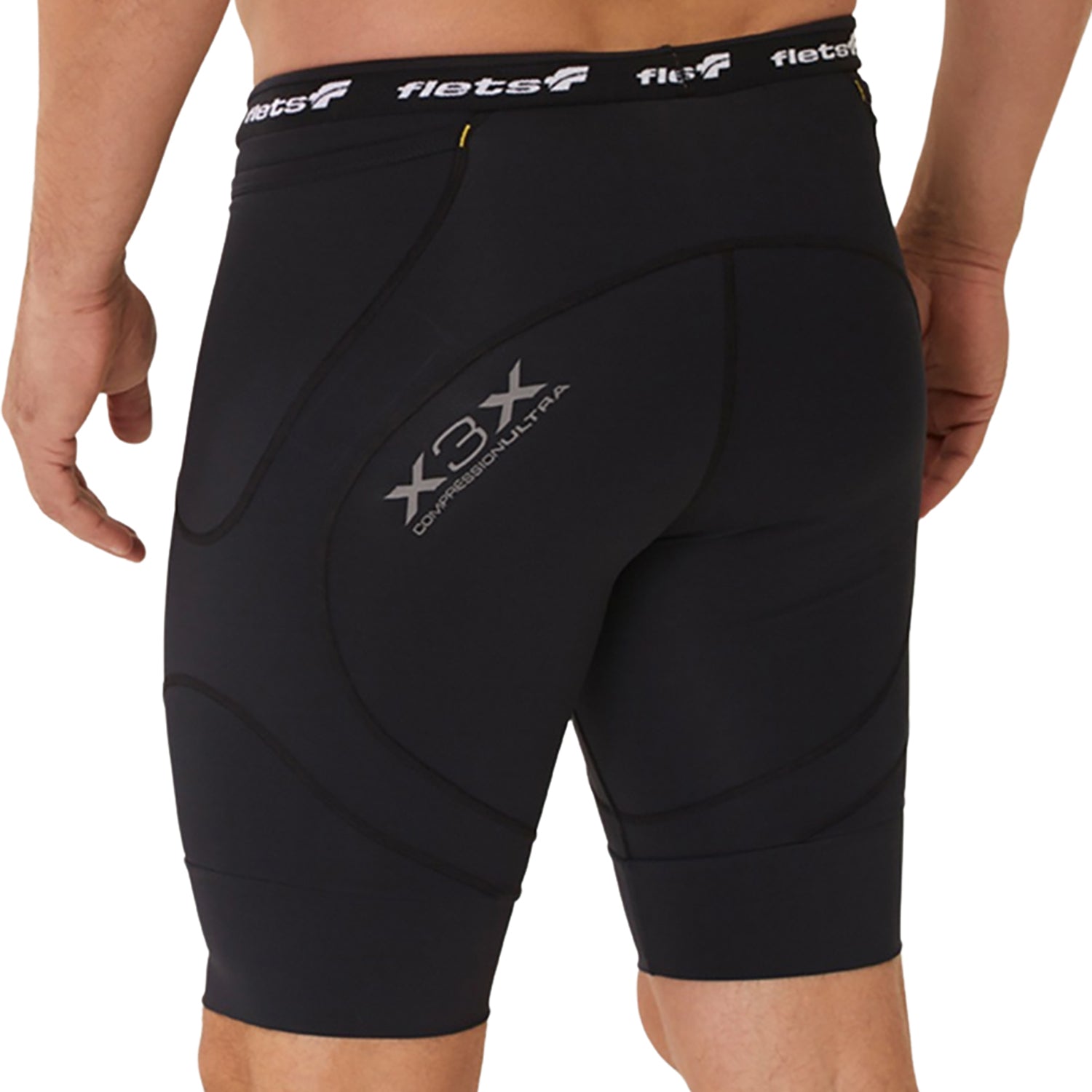 Bermuda Run X3X Compression Ultra Masculina Preto