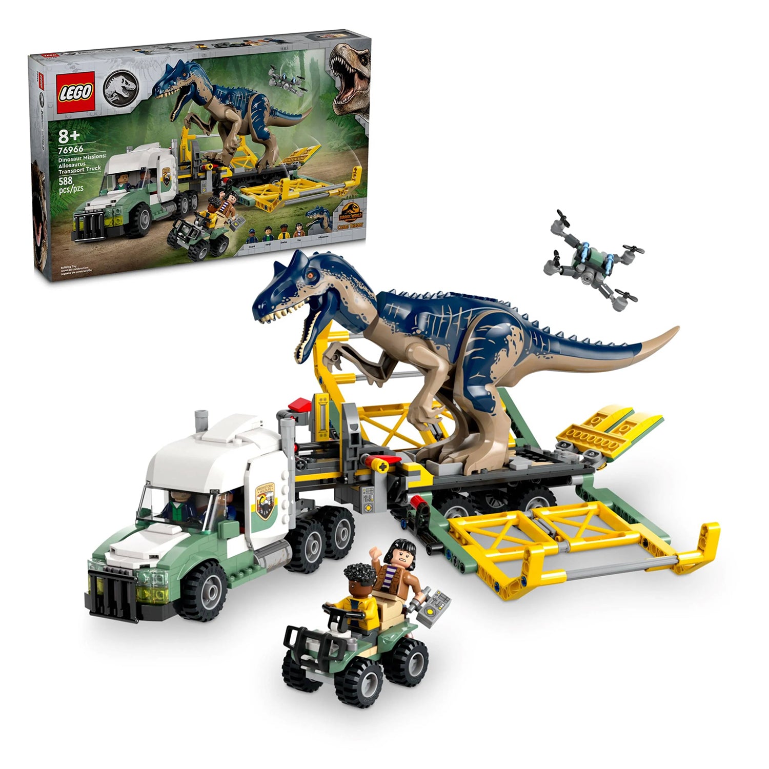 LEGO Jurassic World Missões: Caminhão de Transporte de Alossauro