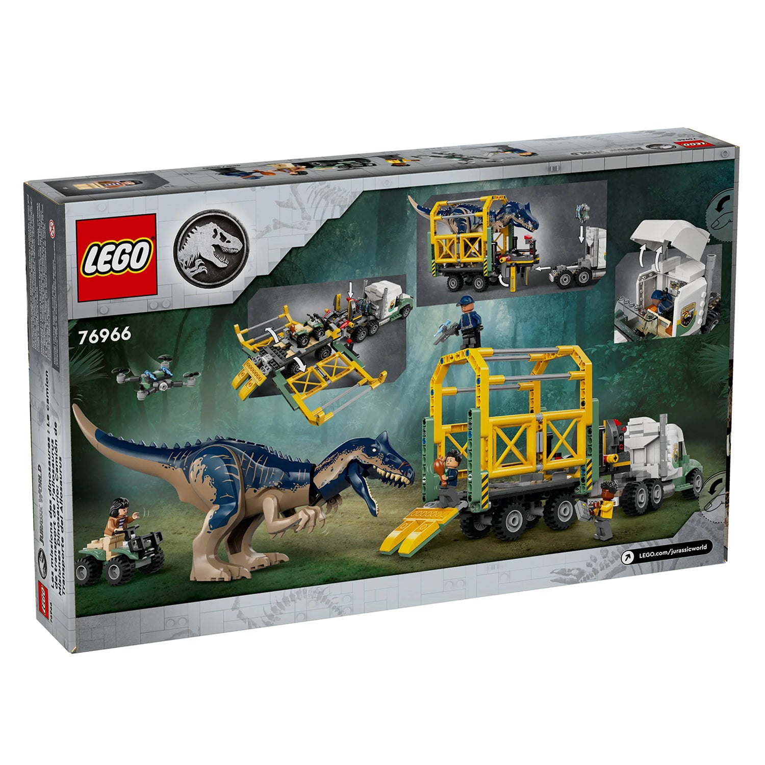 Lego Jurassic World - Missões de Dinossauros: Caminhão de Transporte de Alossauro