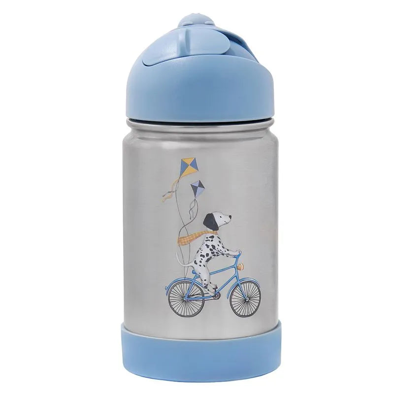 Garrafa Flip Térmica Infantil Dálmata com Alça de Silicone Metoo By Büp Baby - 350 ml