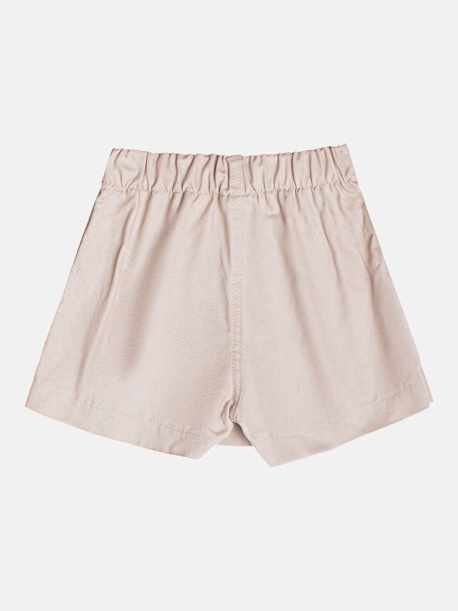 Conjunto ML Blusa Branca com estampa e Shorts Pérola Infantil