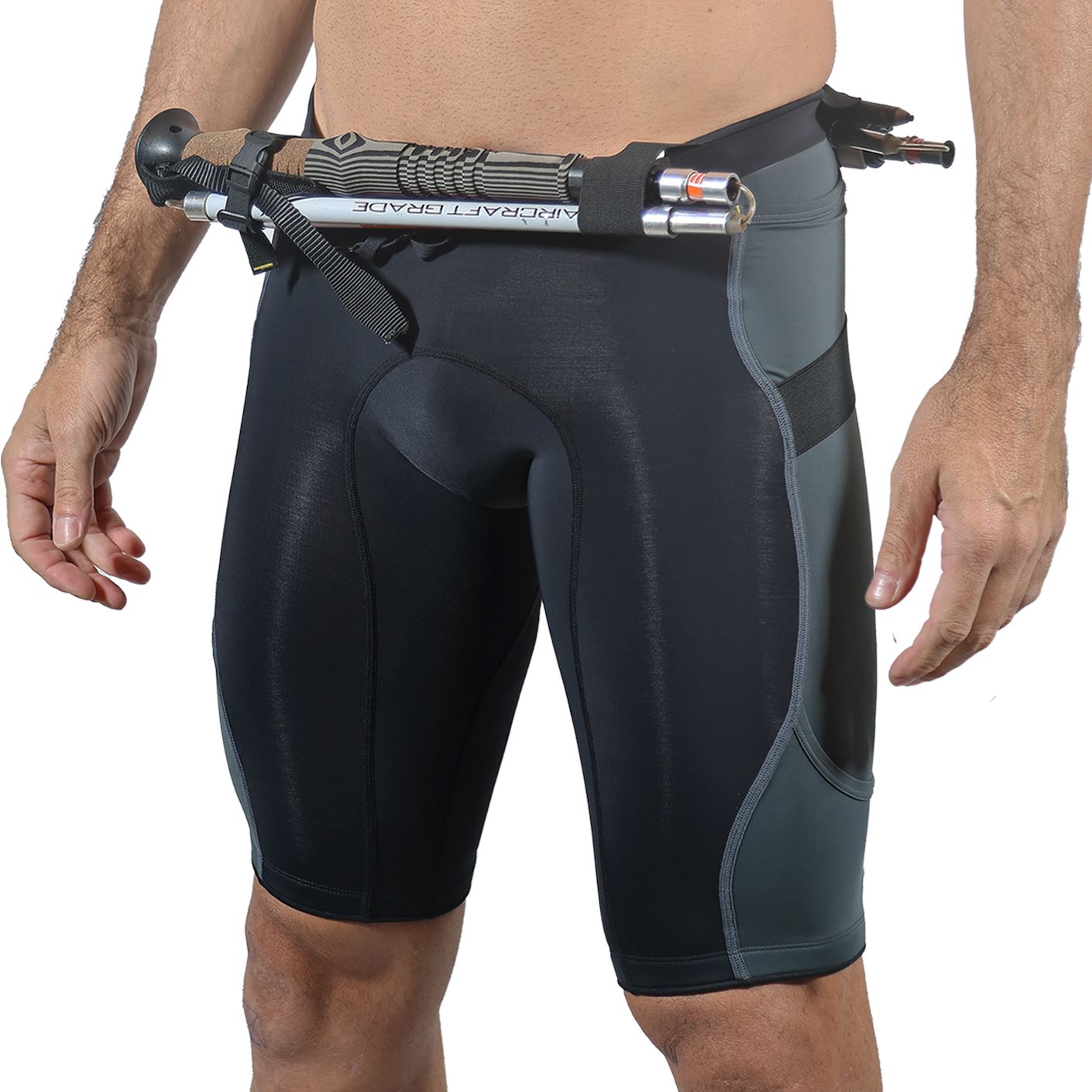 Bermuda Trail Running Preto com Estanho Masculina