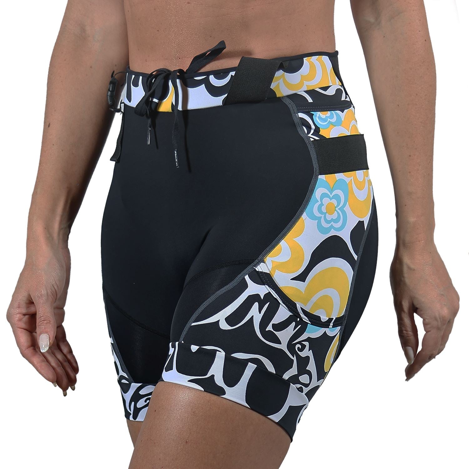 Bermuda Trail Running Feminina Preto com Flolmix