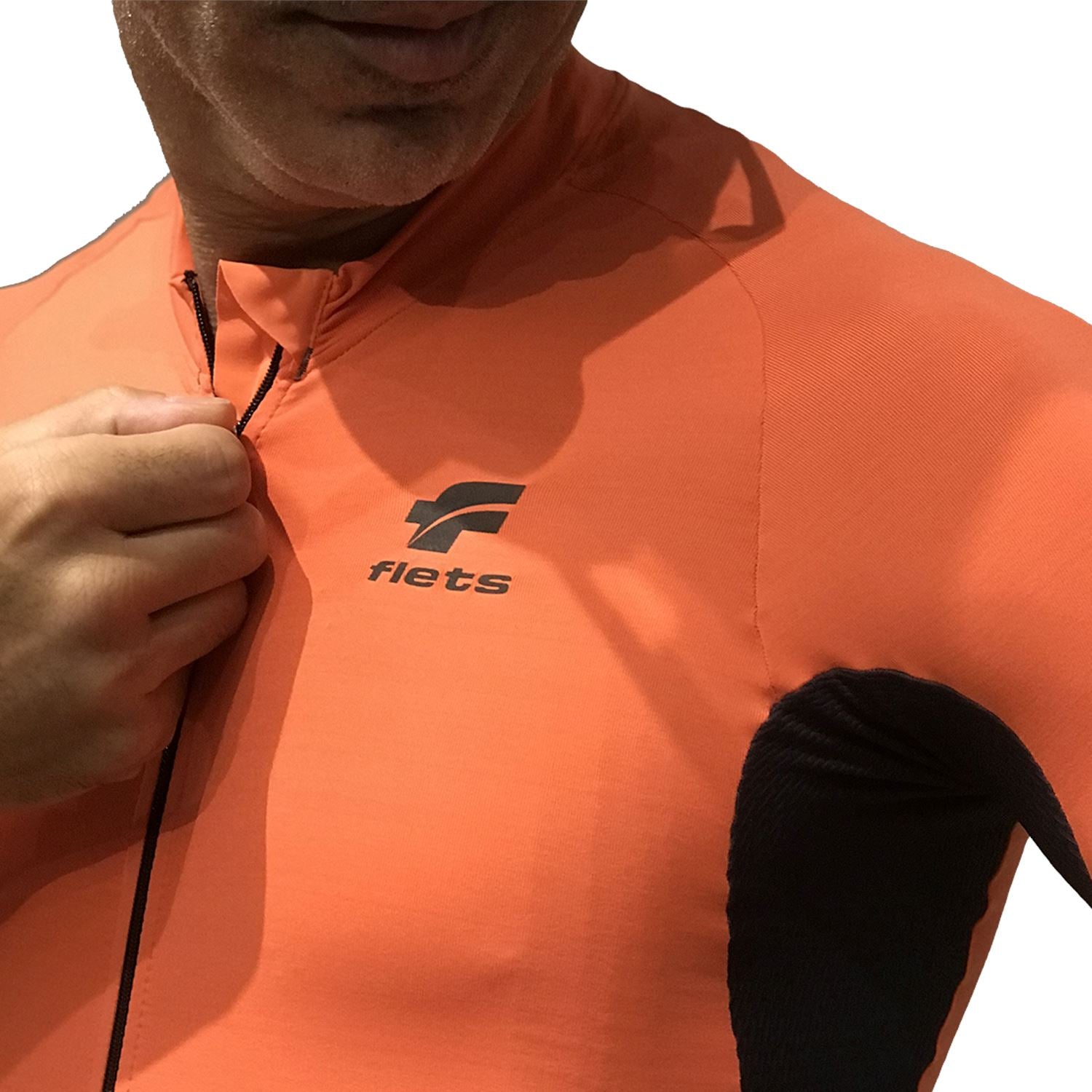 Jersey Manga Curta Nova Cycletech Salmão