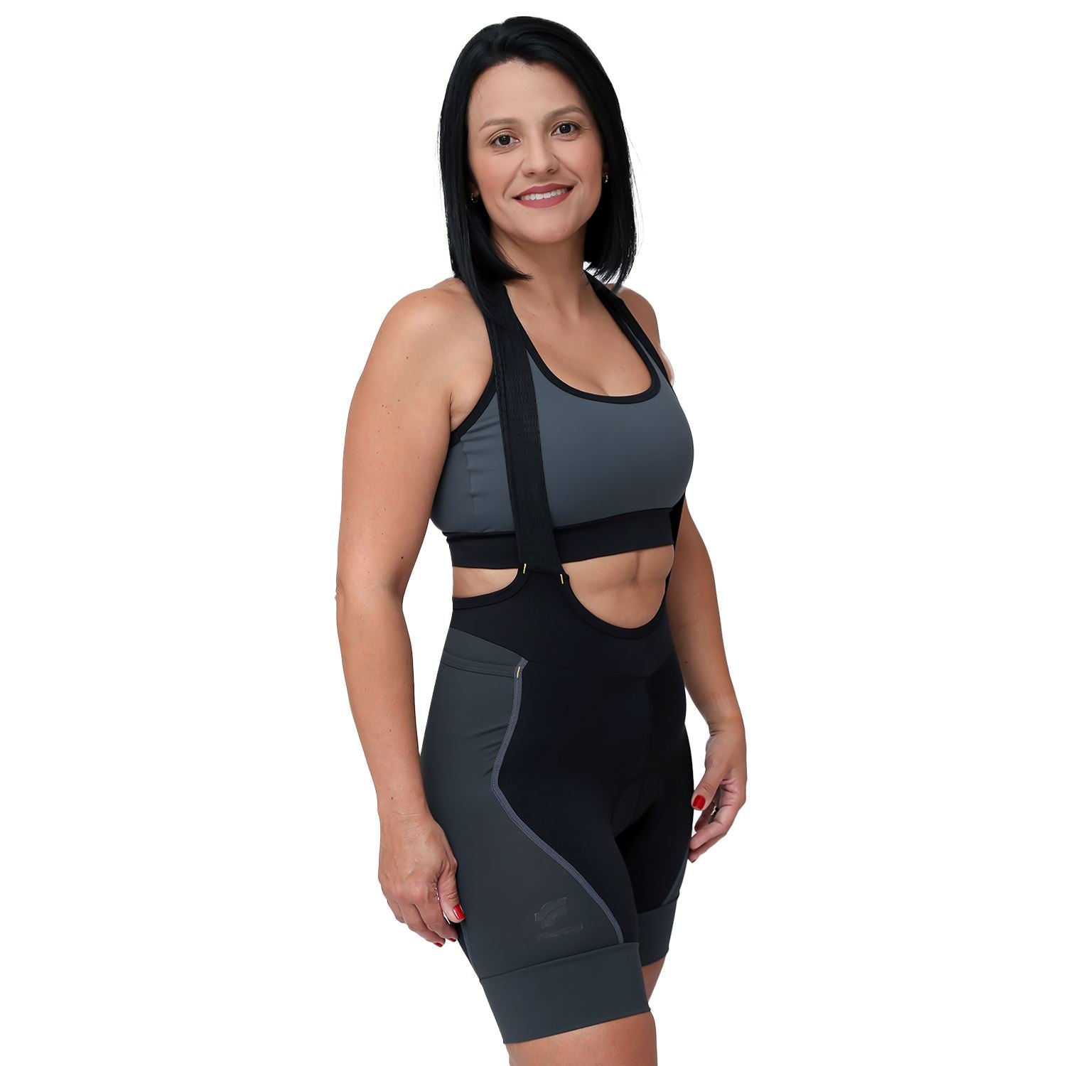 Bretelle Pee and Poop Easy Preto c/ Estanho Feminino