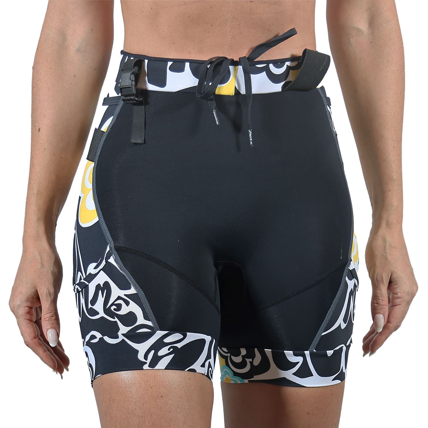 Bermuda Trail Running Feminina Preto com Flolmix