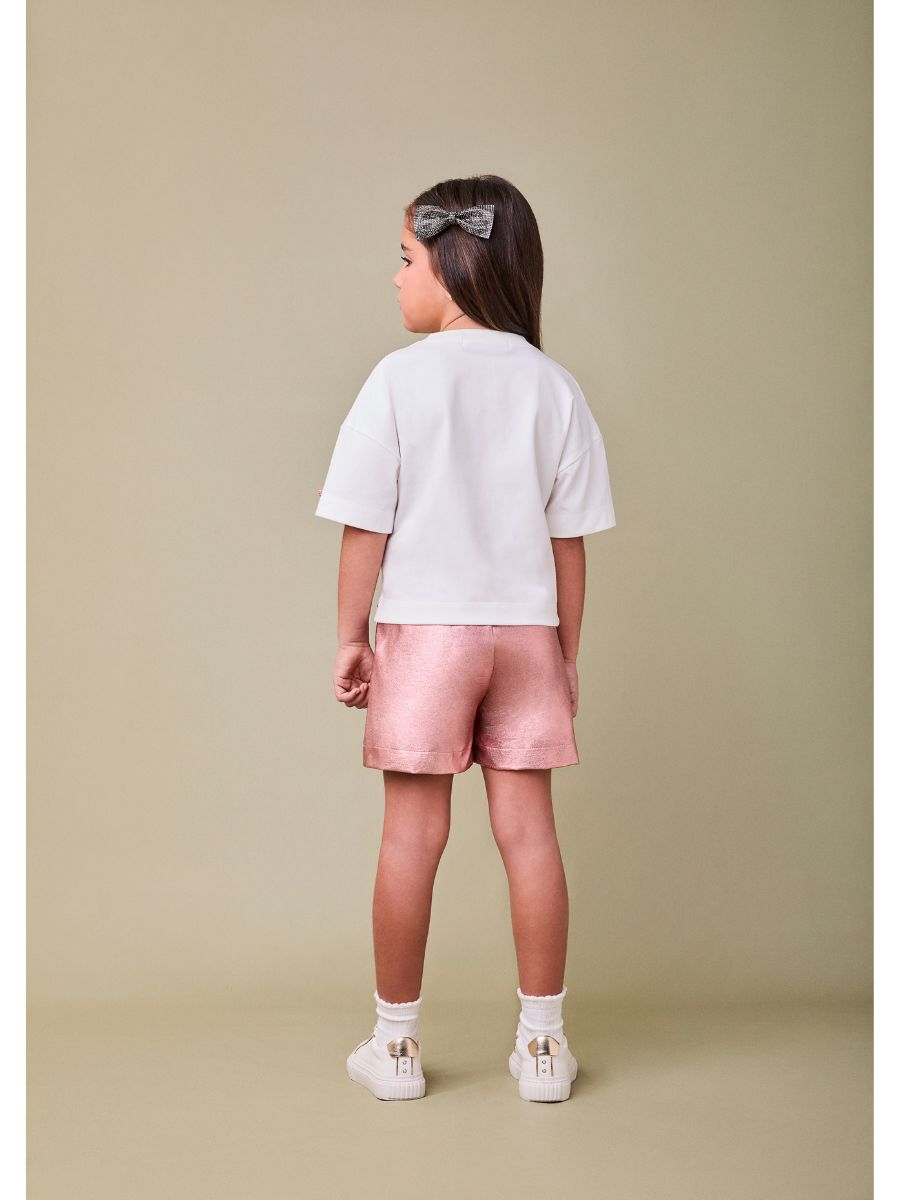 Blusa Minnie Mickey Pérola
