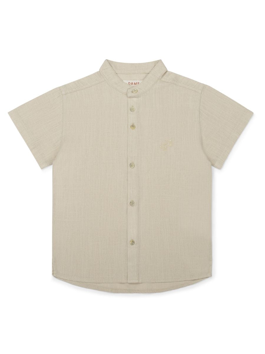 Bata Linho Viscose MC Infantil Bege