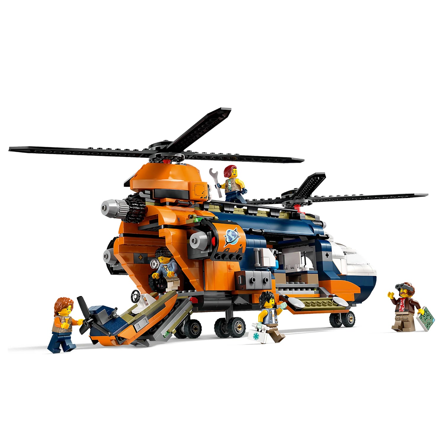 Lego City - Helicóptero Jungle Explorer no Acampamento Base – JaLoo