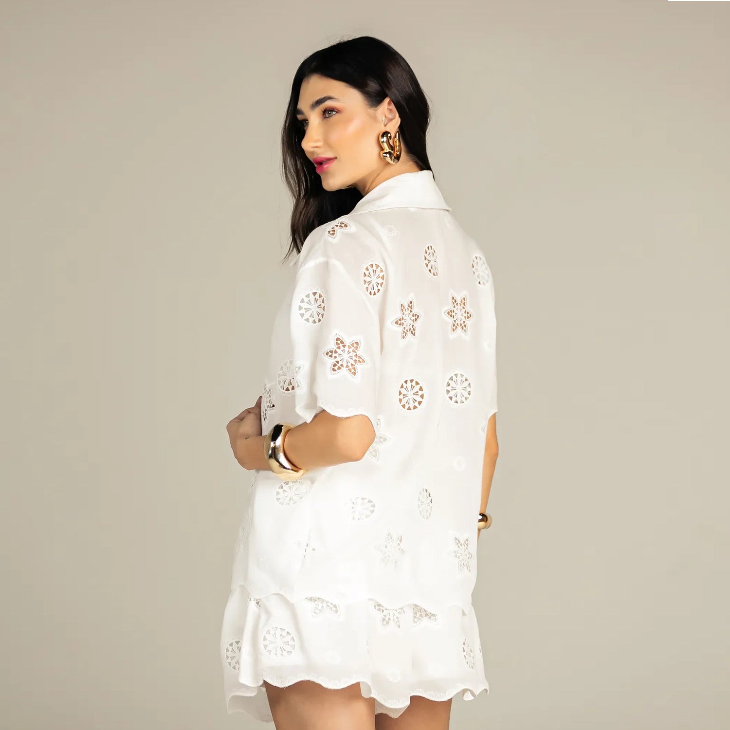 Trijunto Camisa, Short e Top Laise