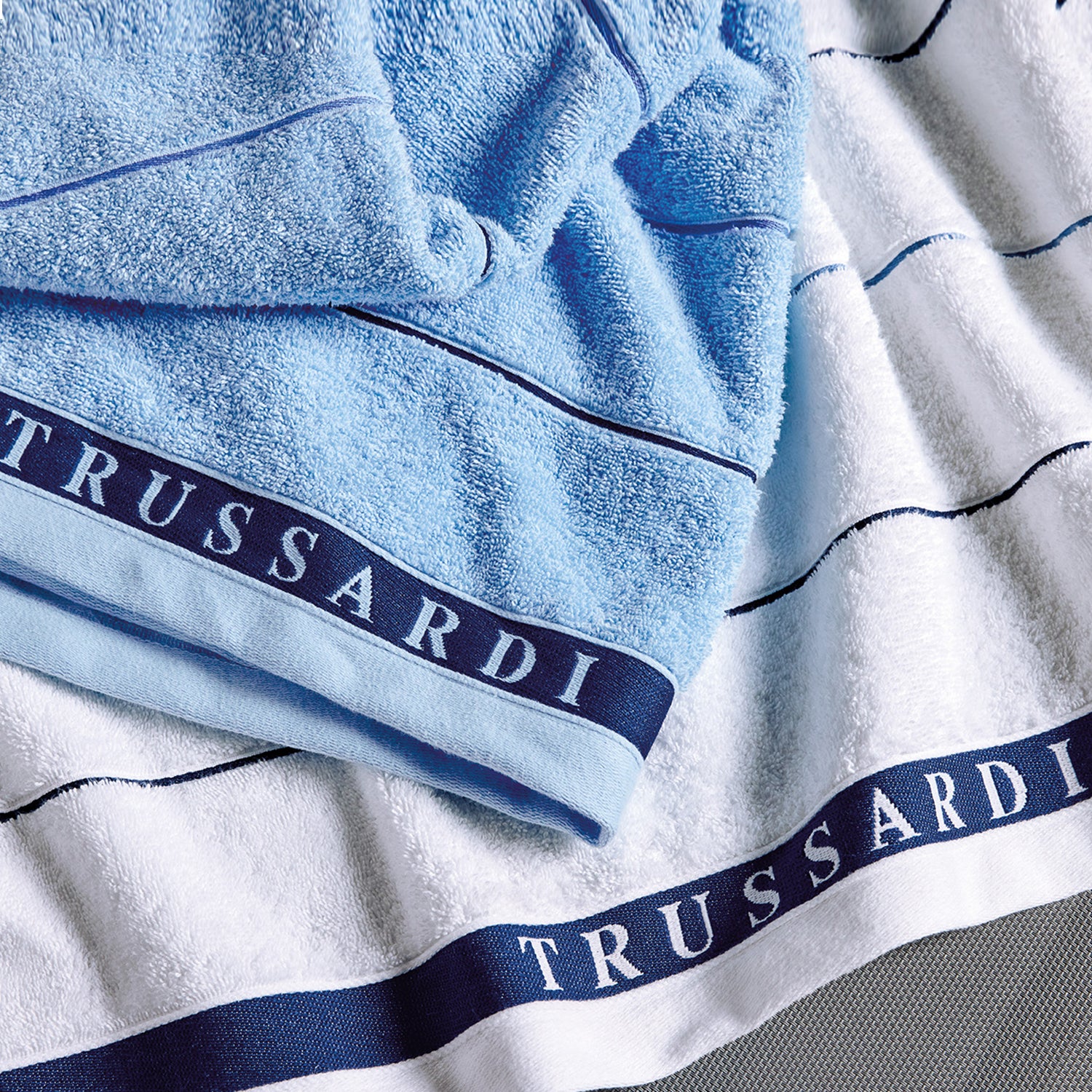 Toalha de Praia Trussardi Náutica Azul