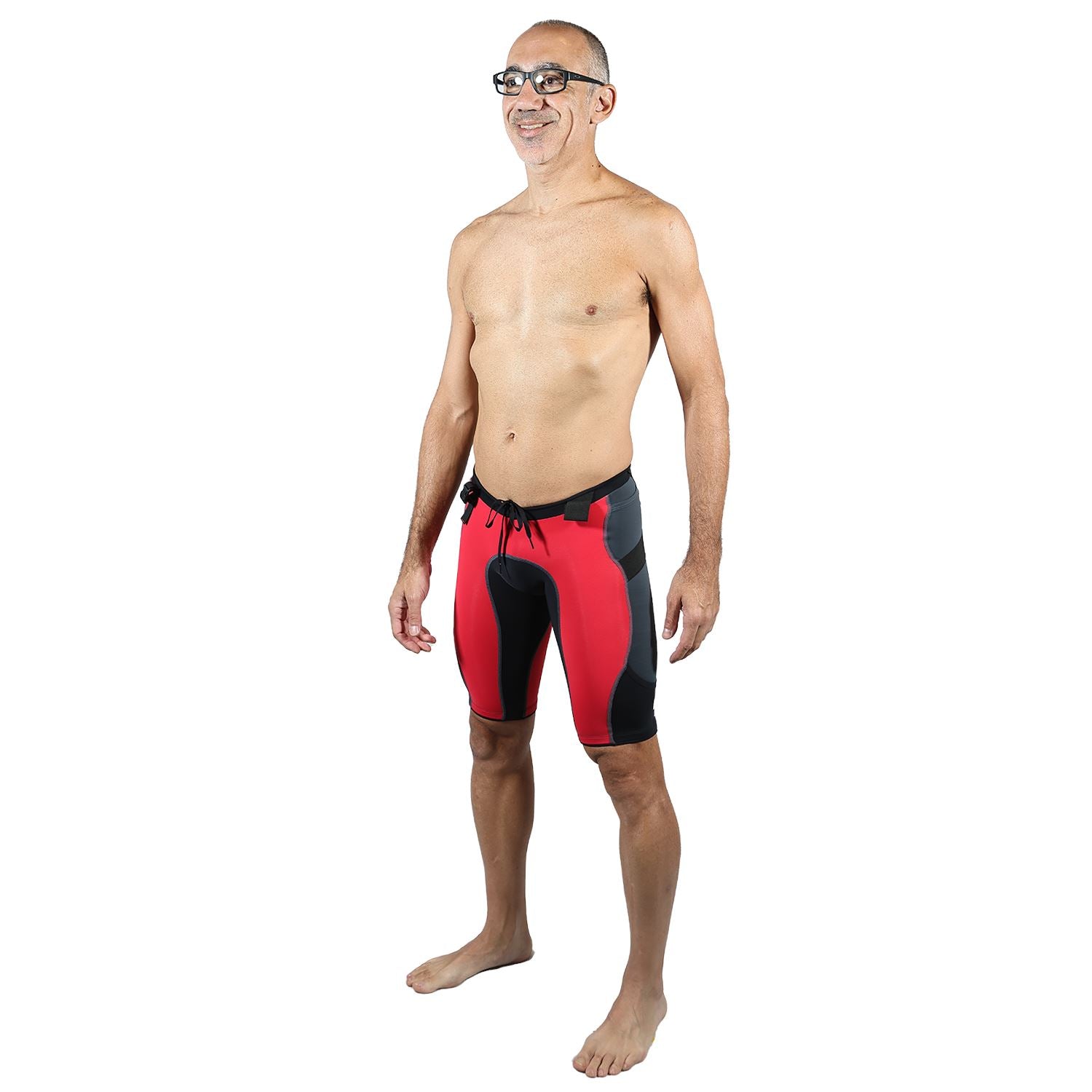 Bermuda Trail Running Vermelho com Preto Masculina