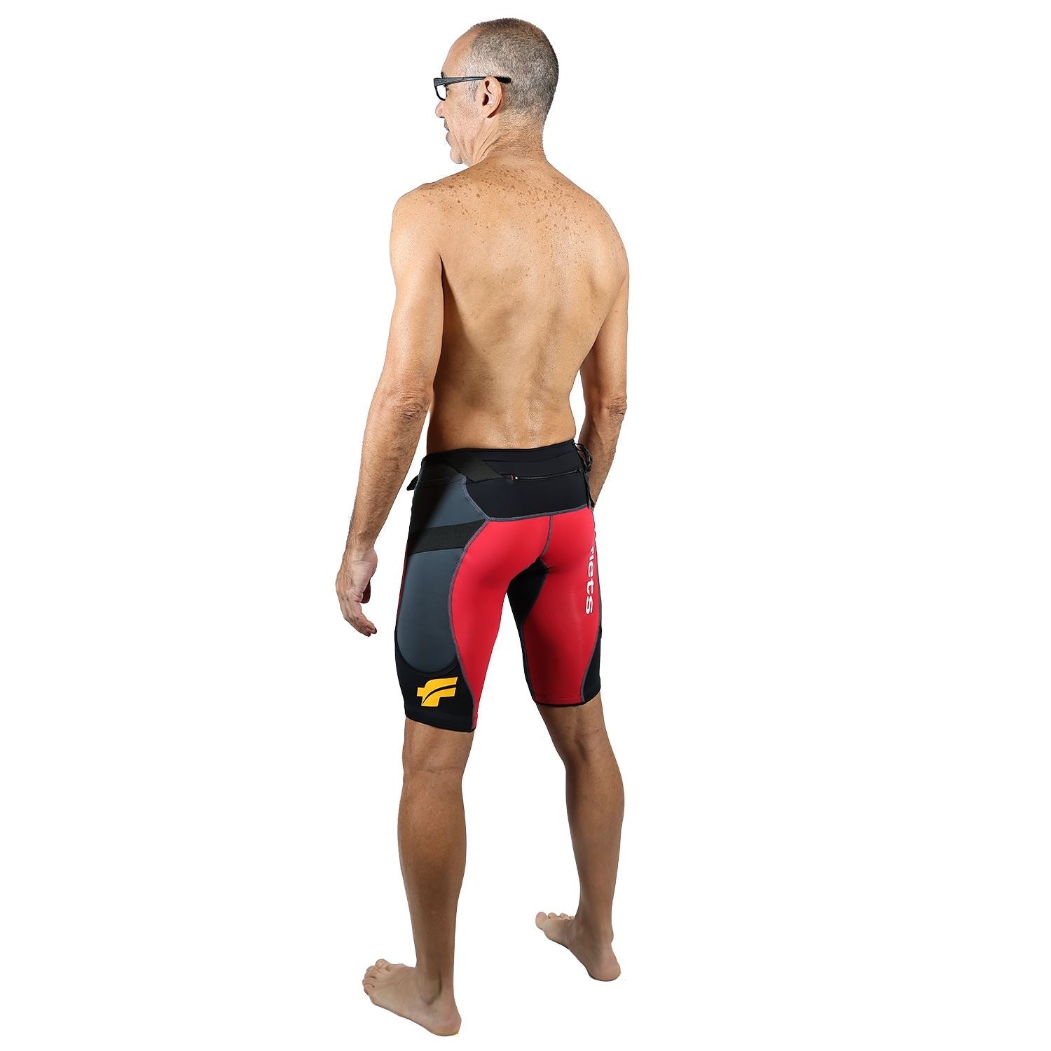 Bermuda Trail Running Vermelho com Preto Masculina