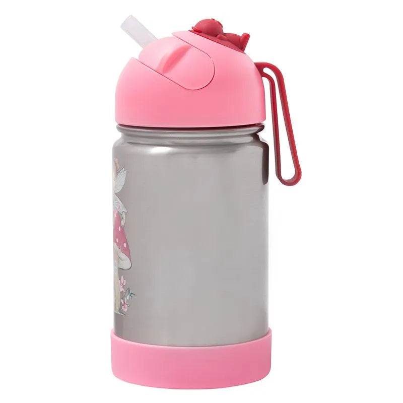 Garrafa Flip Térmica Infantil Fada com Alça de Silicone Metoo By Büp Baby - 350 ml