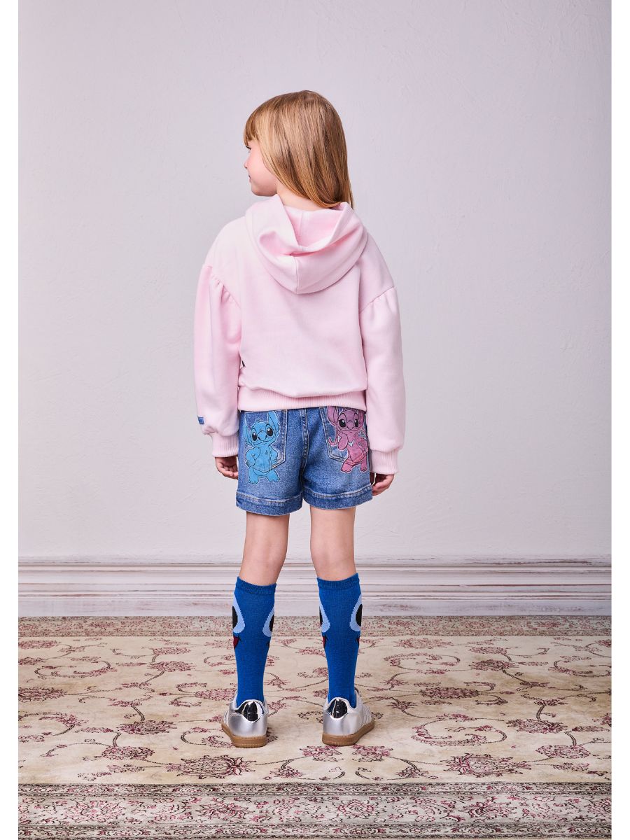 Shorts Jeans Lilo e Stitch