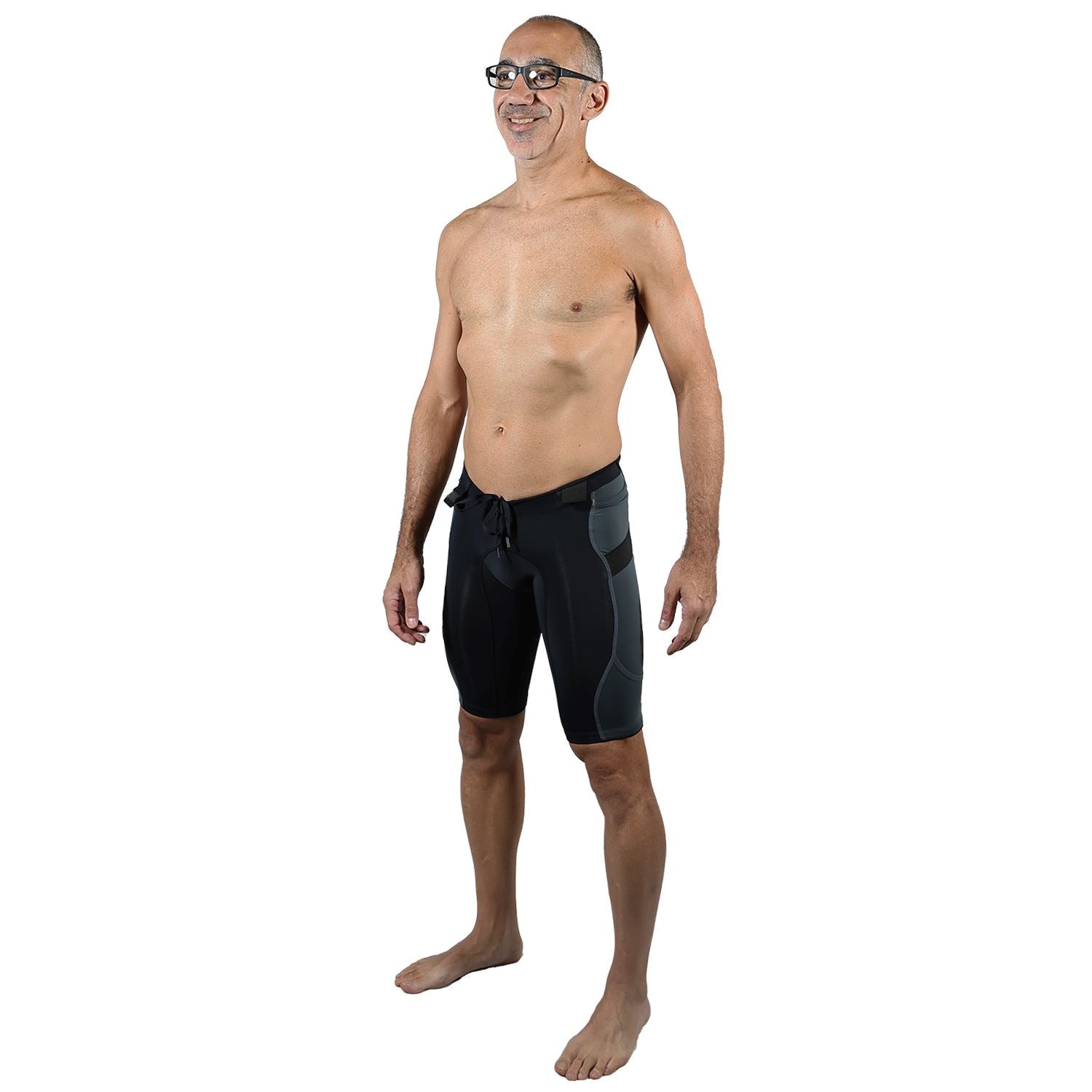 Bermuda Trail Running Preto com Estanho Masculina