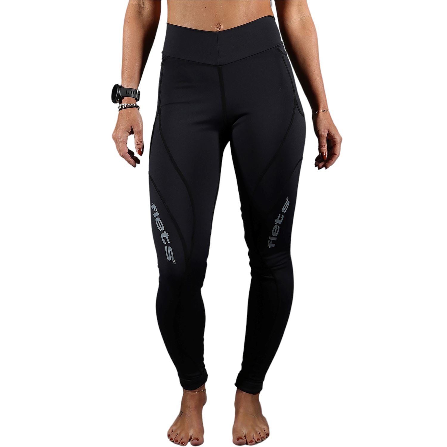 Calça Running de Compressão Feminina Preta