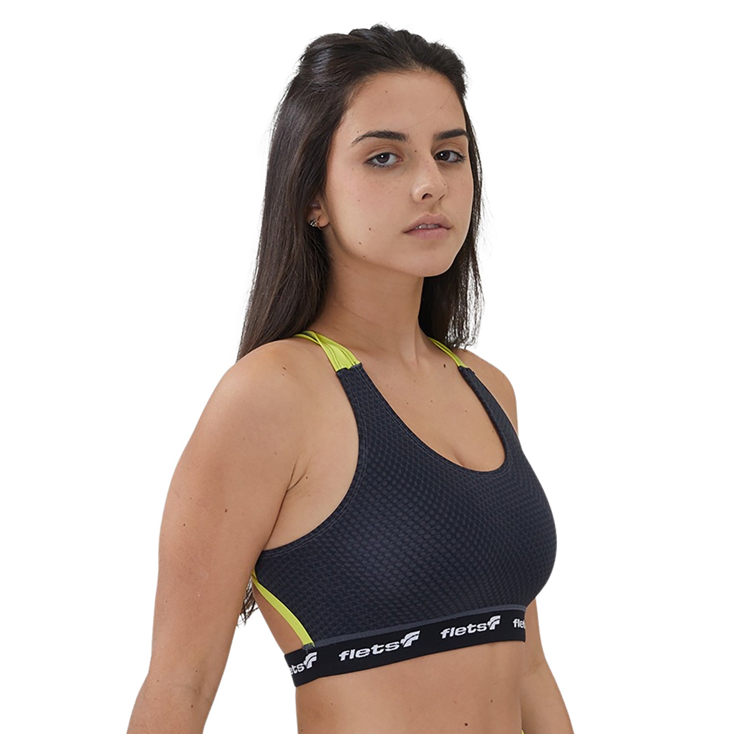 Top Costa X ffe detalhe Verde Elástico Logo