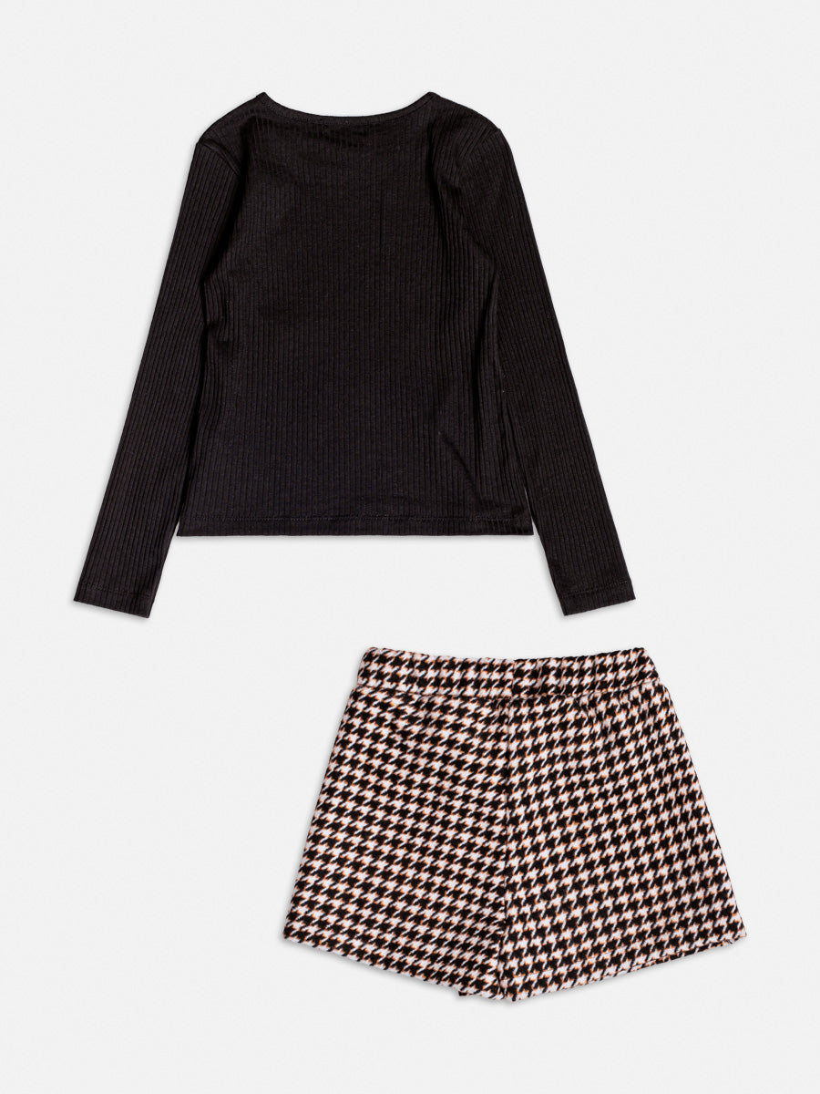 Blusa ML Tico e Teco Preto