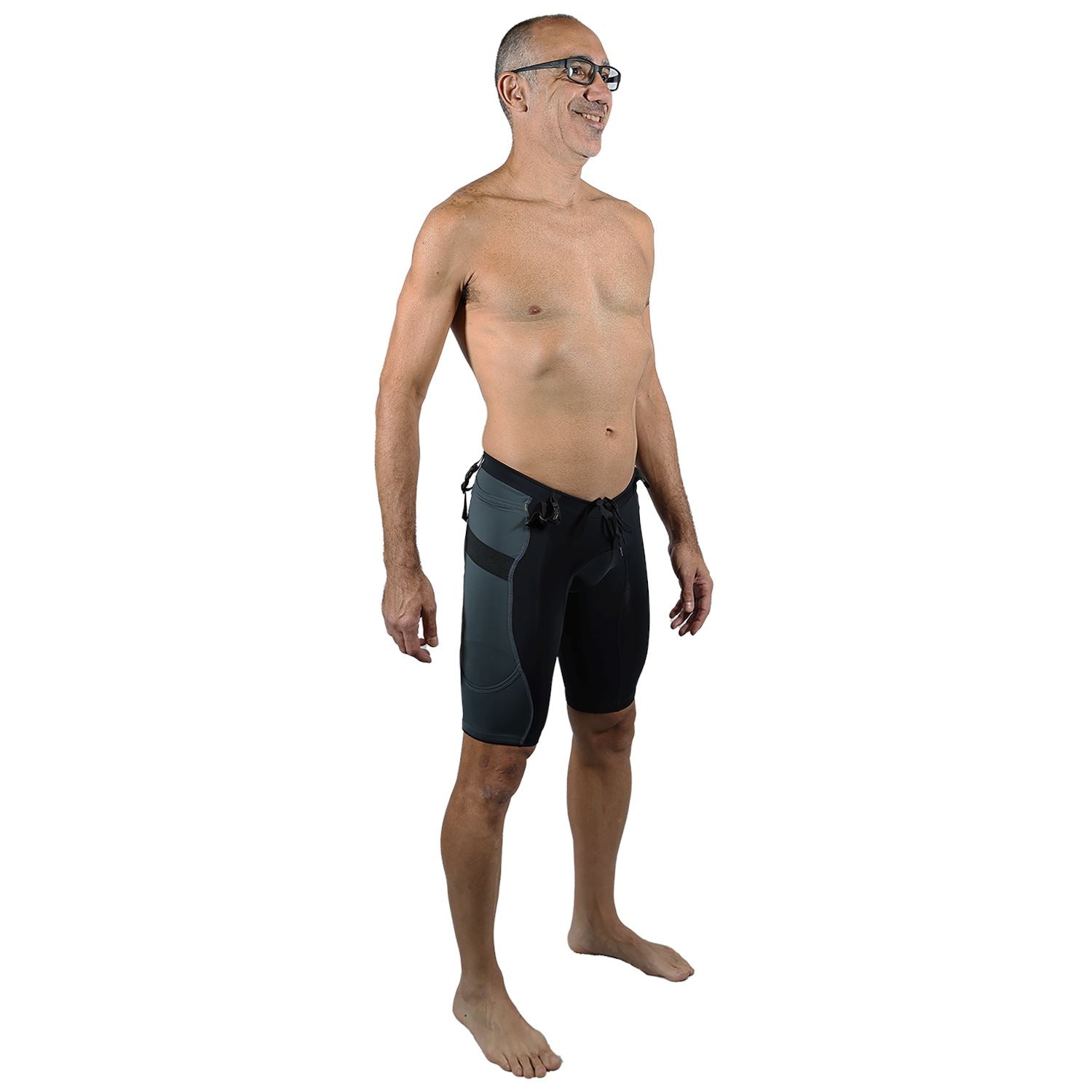 Bermuda Trail Running Preto com Estanho Masculina