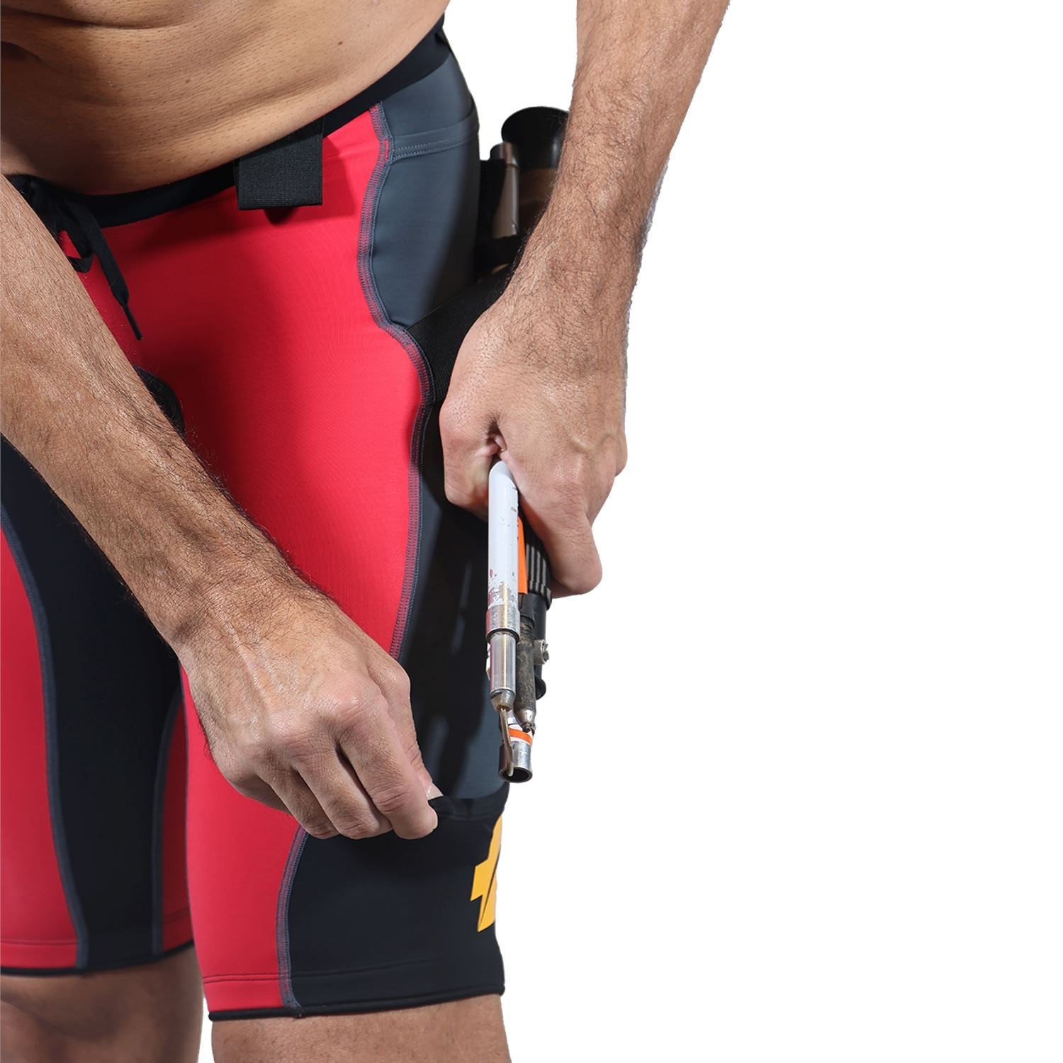 Bermuda Trail Running Vermelho com Preto Masculina