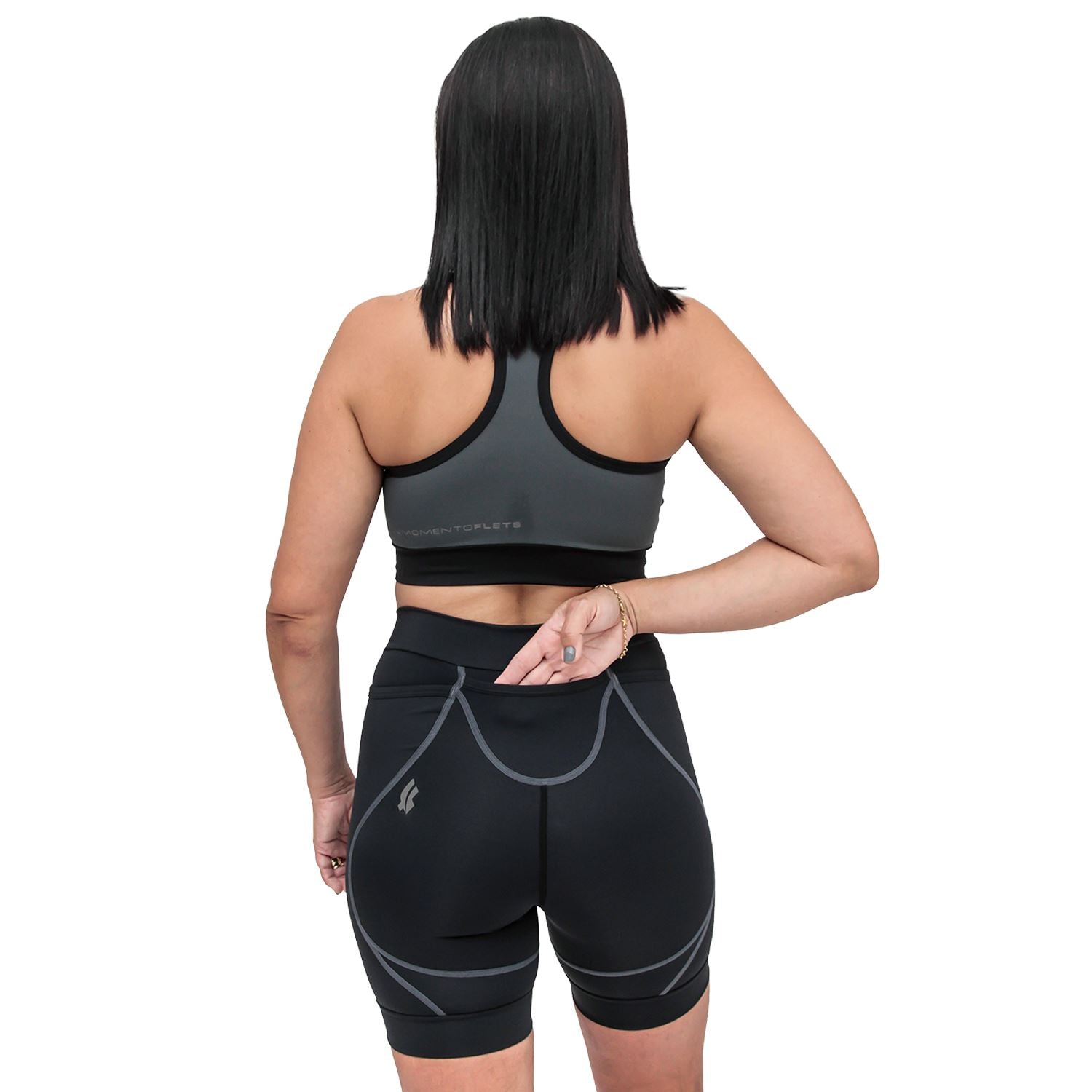 Bermuda Run BIA Preto com Estanho