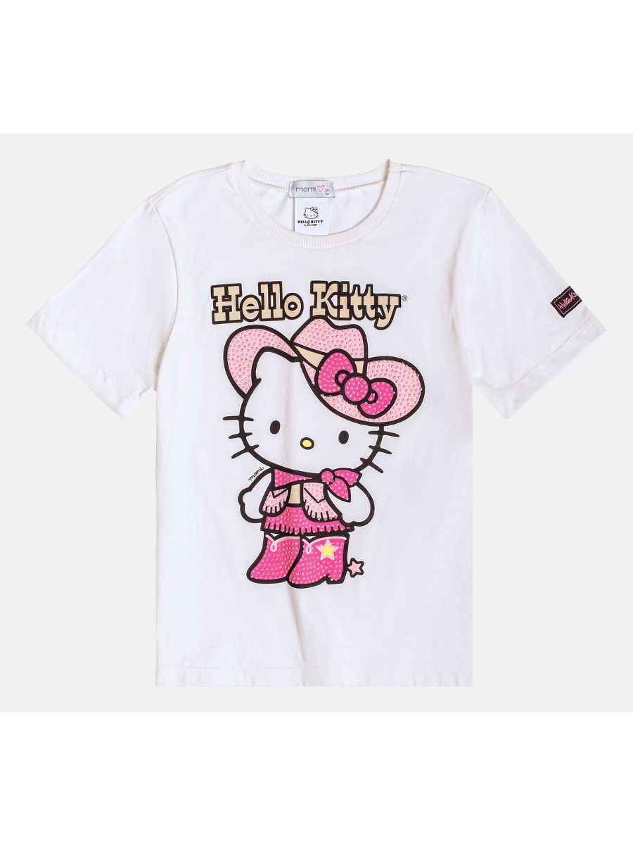 Blusa CowGirl Hello Kitty Pérola