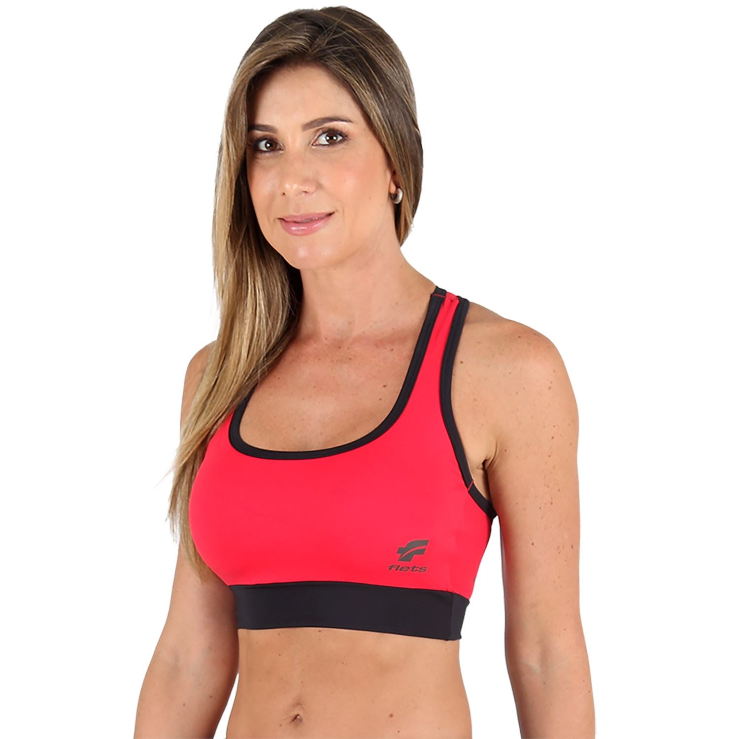 Top Costa Nadador Colours Vermelho Com Detalhe Preto