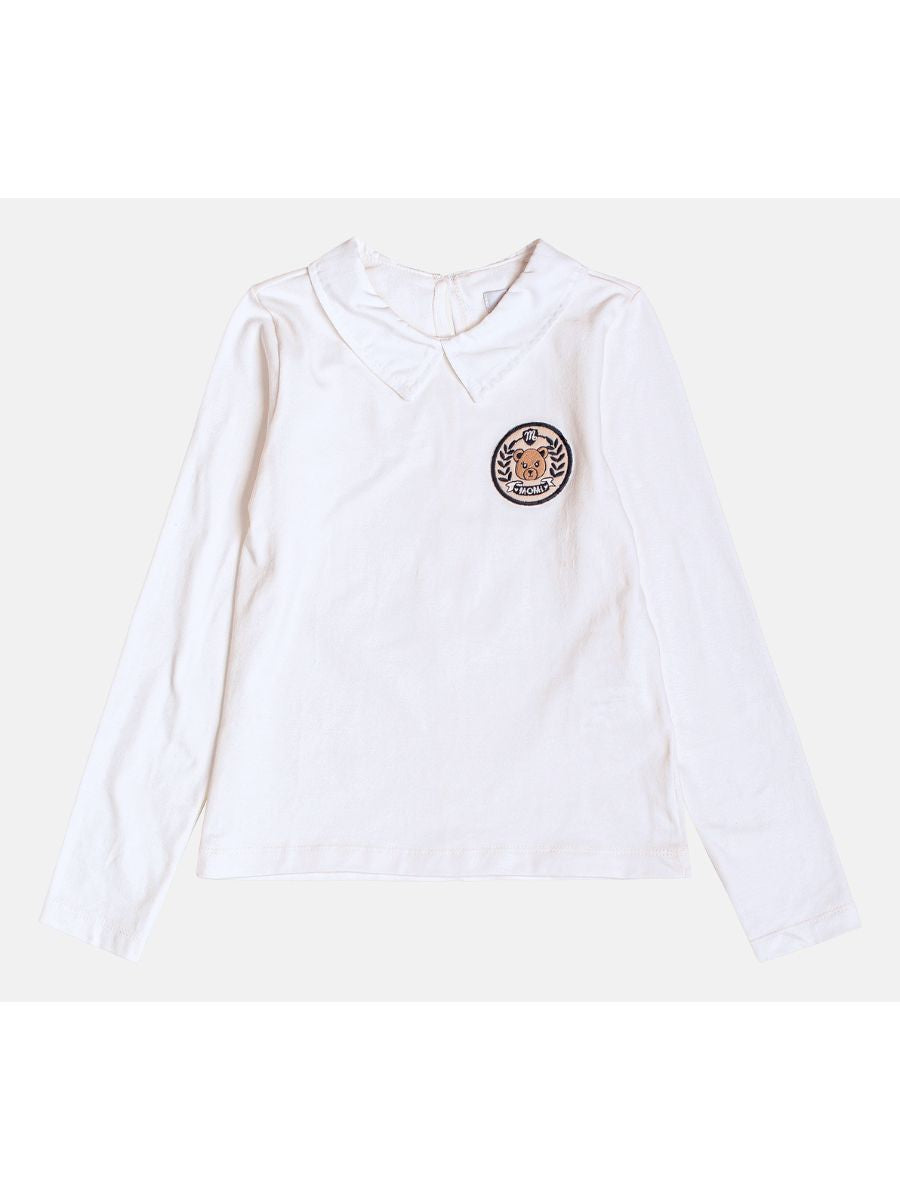 Conjunto ML Blusa Branca e Saia com ursinhos