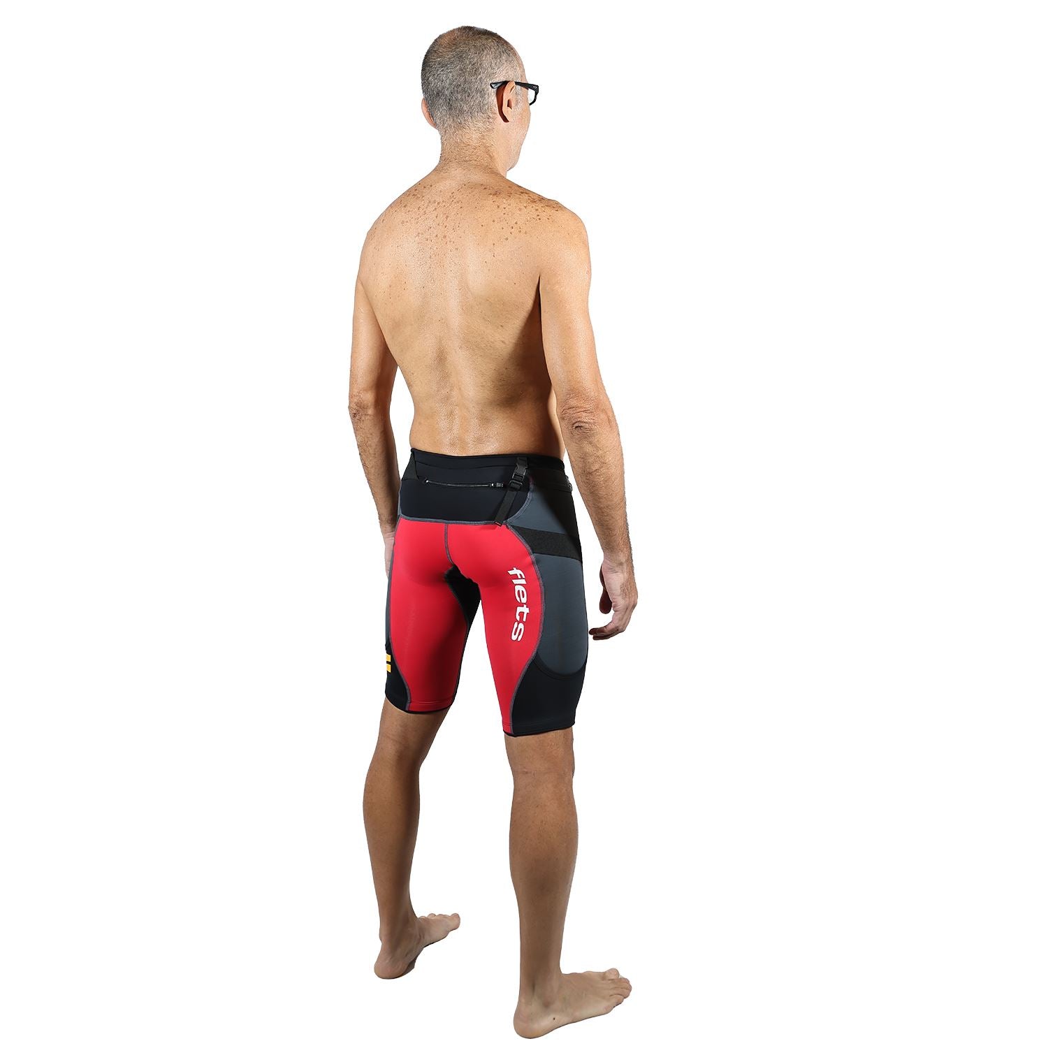 Bermuda Trail Running Vermelho com Preto Masculina