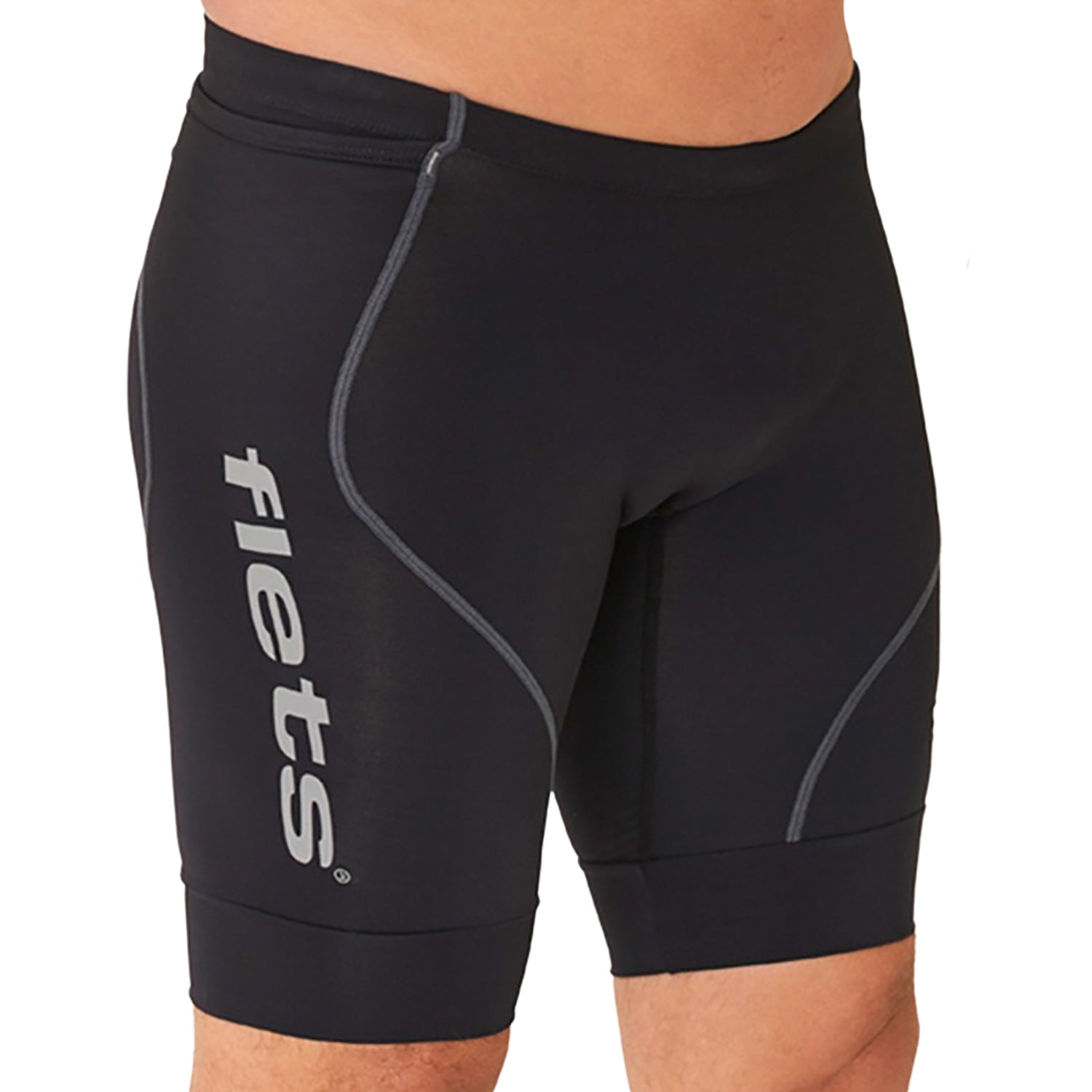 Bermuda Running Masculina Preto logo F Estanho